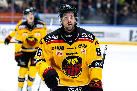 Luleås Mathias Bromé jublar