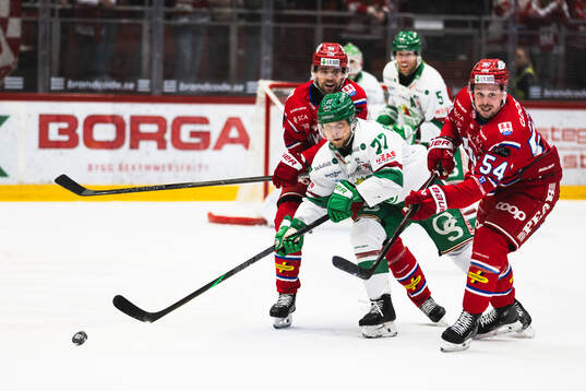 Timrås Emil Pettersson, Jonathan Dahlén och Rögles Linus