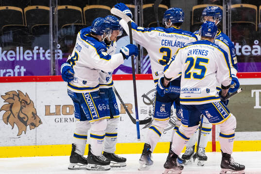 Leksands Axel Rindell jublar