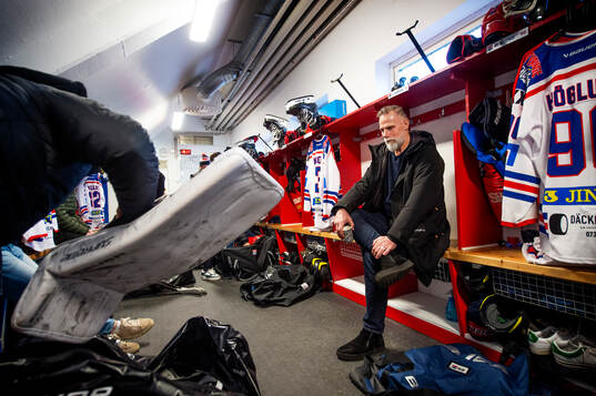 Tyringe hockey tränare Mats Lusth förbereder sig för att