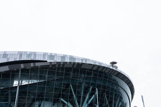 Exterior view of Tottenham Hotspur Stadium