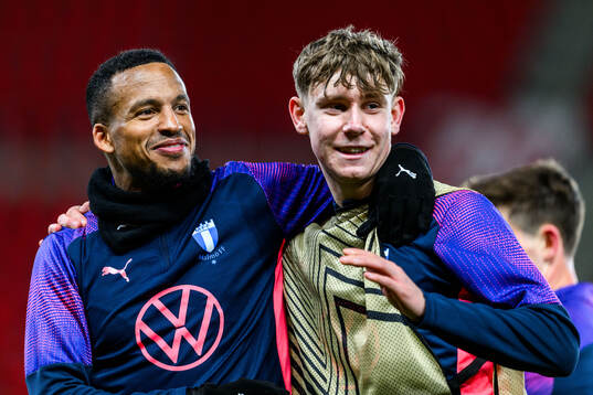 Martin Olsson and Viggo Jeppsson of Malmö FF