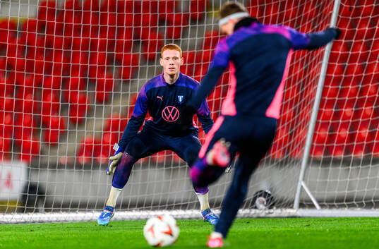 Goalkeeper Joakim Persson of Malmö FF