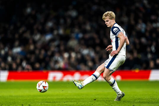 Lucas Bergvall of Tottenham Hotspur