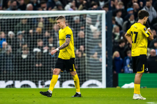 Sebastian Holmen of Elfsborg looks dejected