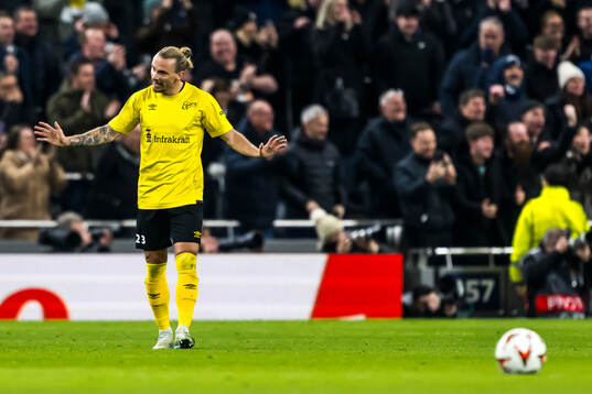 Niklas Hult of Elfsborg looks dejected