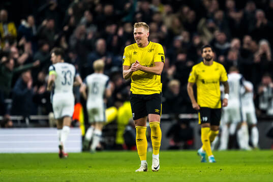 Per Frick of Elfsborg looks dejected