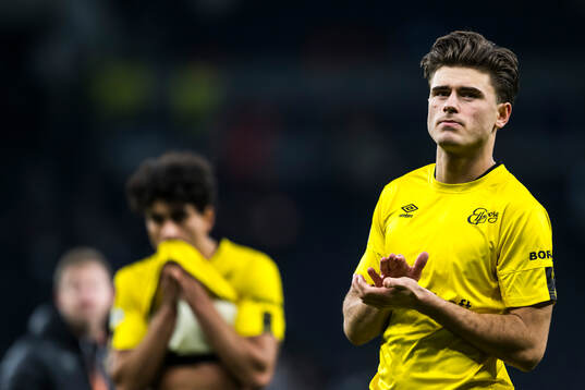 Besfort Zeneli of Elfsborg looks dejected
