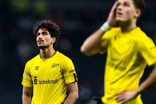 Ahmed Qasem of Elfsborg looks dejected