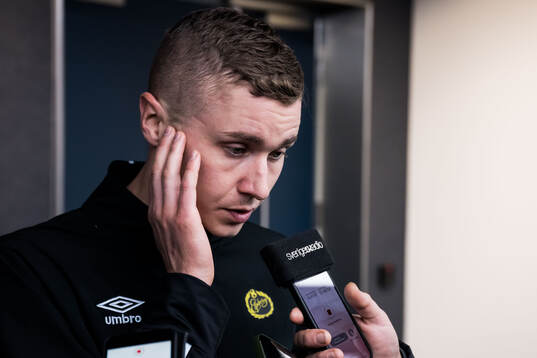 Sebastian Holmen of Elfsborg looks dejected