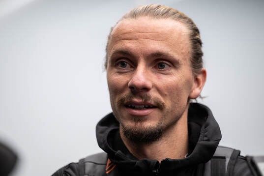 Niklas Hult of Elfsborg in mixed zone