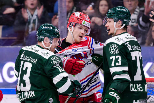 Färjestads Joel Kellman och Adam Ollas Mattsson