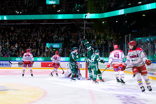 Färjestads Alexander Ljungkrantz, Michael Lindqvist och