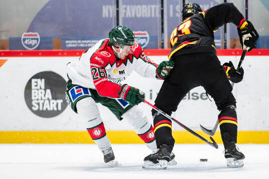 Frölundas Isac Heens och Brynäs Oskar Lindblom