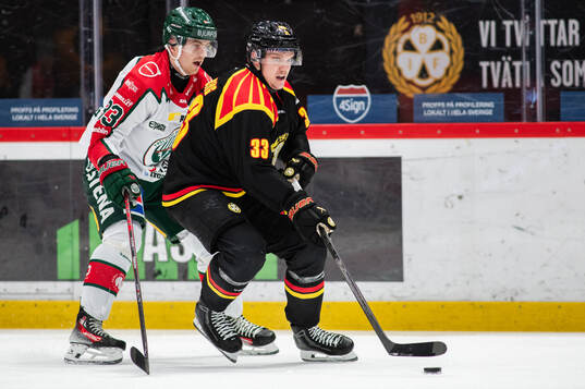 Frölundas Linus Högberg och Brynäs Jakob Silfverberg