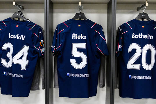 The kit of Søren Rieks of Malmö FF