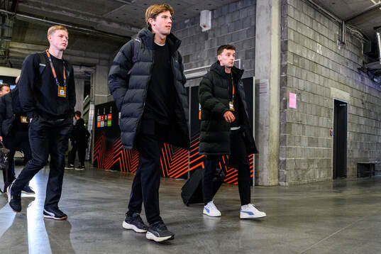 Nils Zätterström, Goalkeeper Joakim Persson and Colin