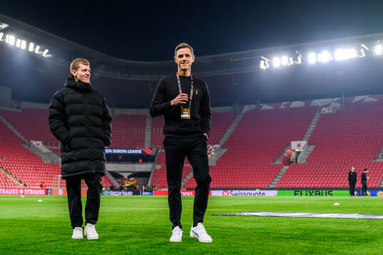 Sebastian Jörgensen and Søren Rieks of Malmö FF