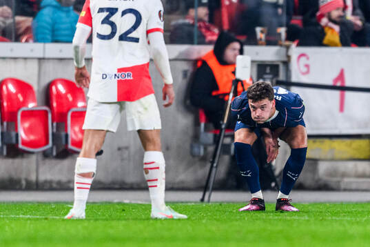 Colin Rösler of Malmö FF in pain