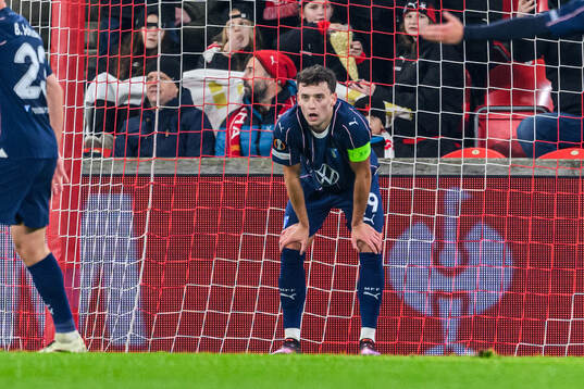 Colin Rösler of Malmö FF looks dejected