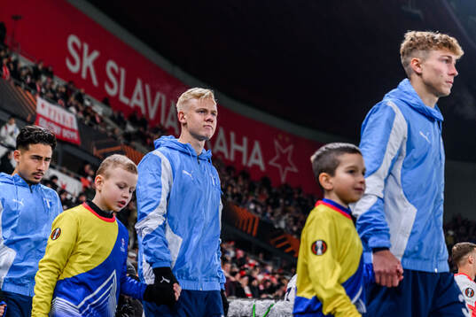 Otto Rosengren and Hugo Bolin of Malmö FF