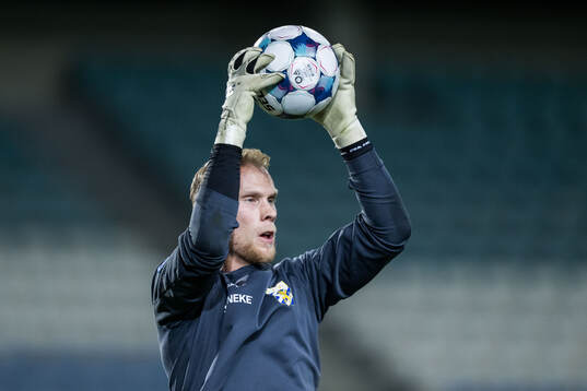 Goalkeeper Pontus Dahlberg of IFK Göteborg