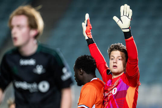 Goalkeeper Rasmus Sandberg of Rosenborg