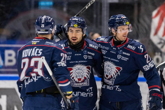 Linköpings Remi Elie jublar