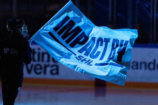 Flagga med texten Impact by SHL