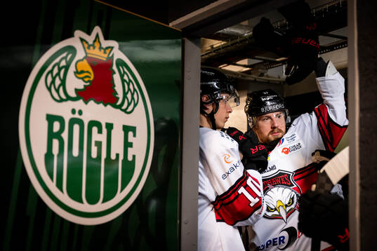 Malmö Redhawks William von Barnekow och Johan Ivarsson