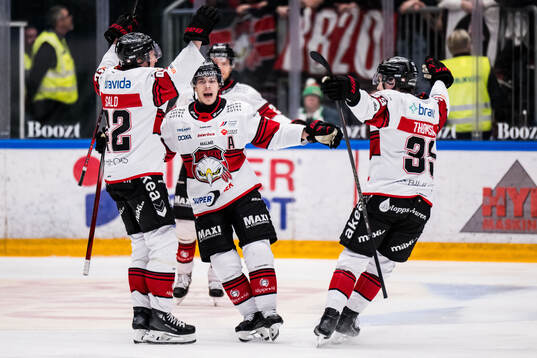 Malmö Redhawks Henrik Haapala jublar