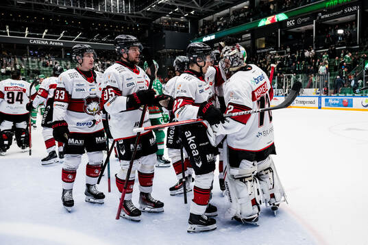 Malmö Redhawks Lassi Thomson, Carl Persson, Henrik Haapala