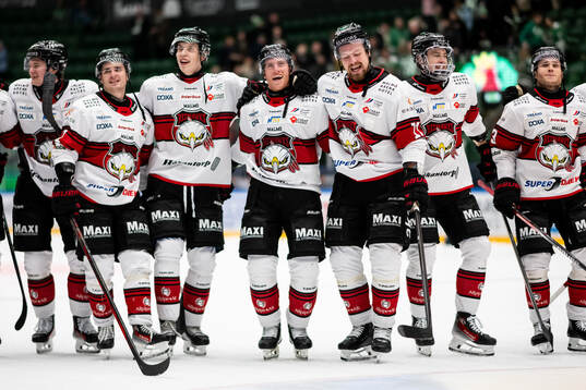 Malmö Redhawks William von Barnekow, Matias Lassen och