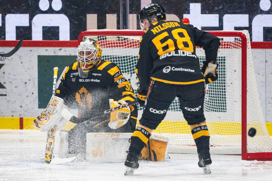 Skellefteås målvakt Gustaf Lindvall