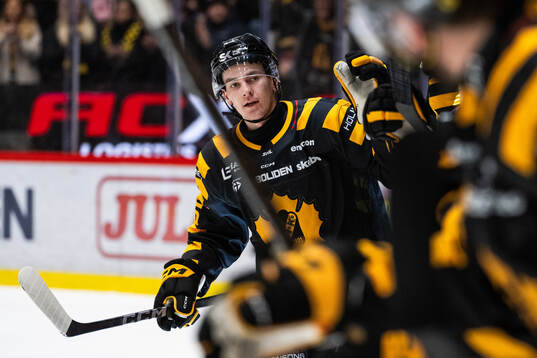 Skellefteås Pontus Johansson  jublar