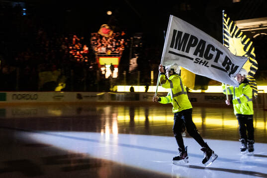 Flagga med texten Impact by SHL