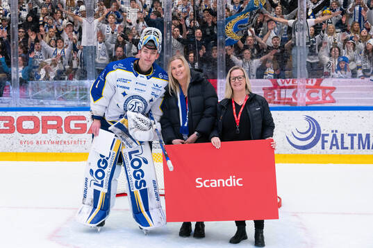Leksands målvakt Marcus Gidlöf