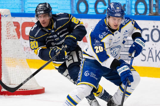 HV71s Andre Petersson och Leksands Axel Rindell
