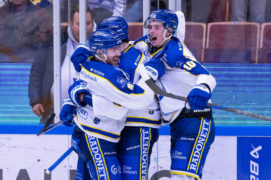Leksands Matt Caito, Peter Cehlarik och Anton Johansson