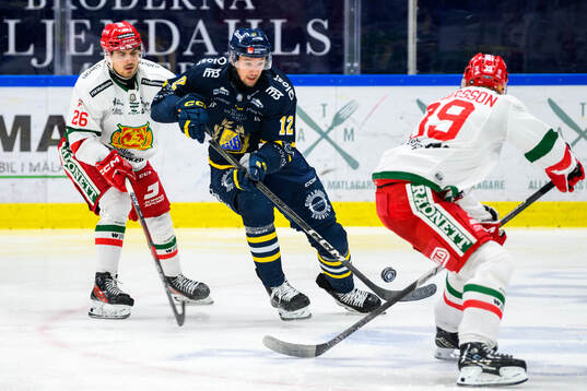 Moras Eero Teräväinen och Södertäljes Viktor Liljegren
