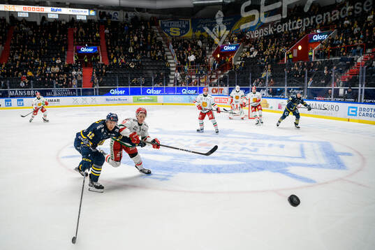 Södertäljes Viktor Liljegren och Moras Martin Johnsen