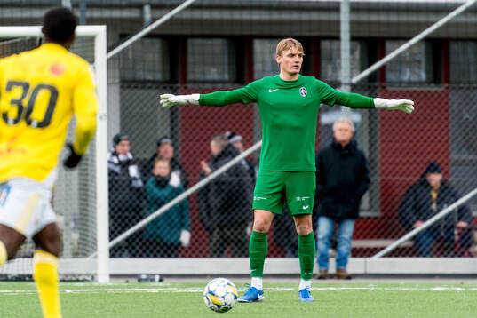 Landskronas målvakt Svante Hildeman