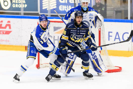 Leksands Fred Nilsson och HV71s Joona Luoto