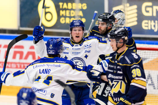 Leksands Kalle Östman jublar