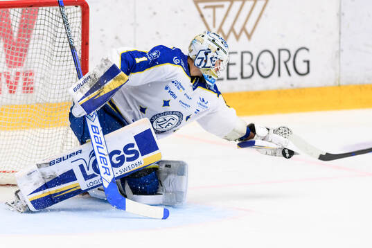 Leksands målvakt Marcus Gidlöf