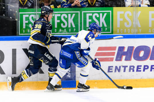 HV71s Jamiro Reber och Leksands Oskar Langunder