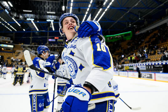 Leksands Anton Johansson jublar