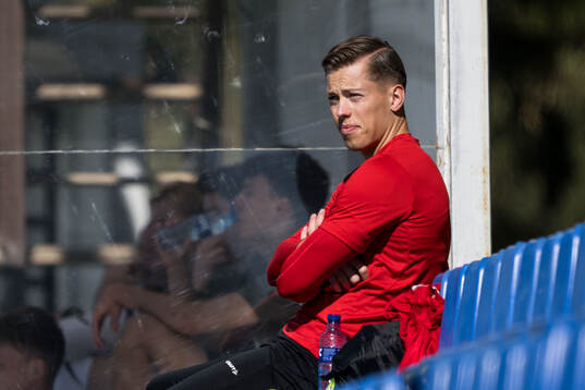 Goalkeeper Leopold Wahlstedt of AGF Århus