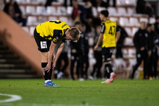 Elias Börjesson of Häcken looks dejected