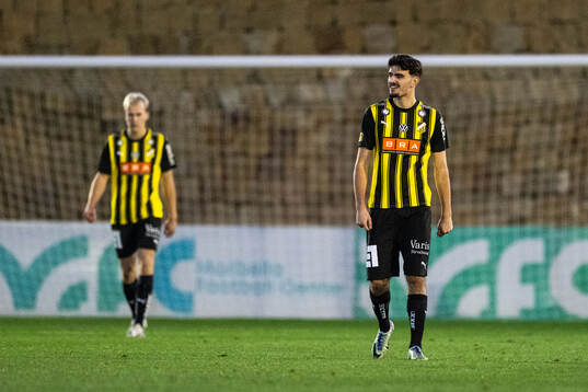Nikola Mitrovic of Häcken looks dejected